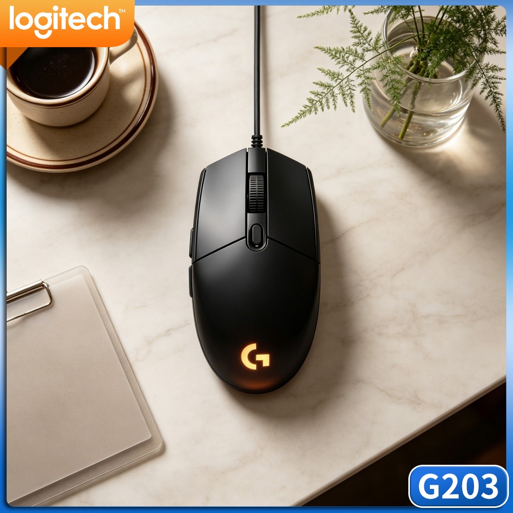Logitech Mouse G203 - Ratón para juegos con cable Logitech
