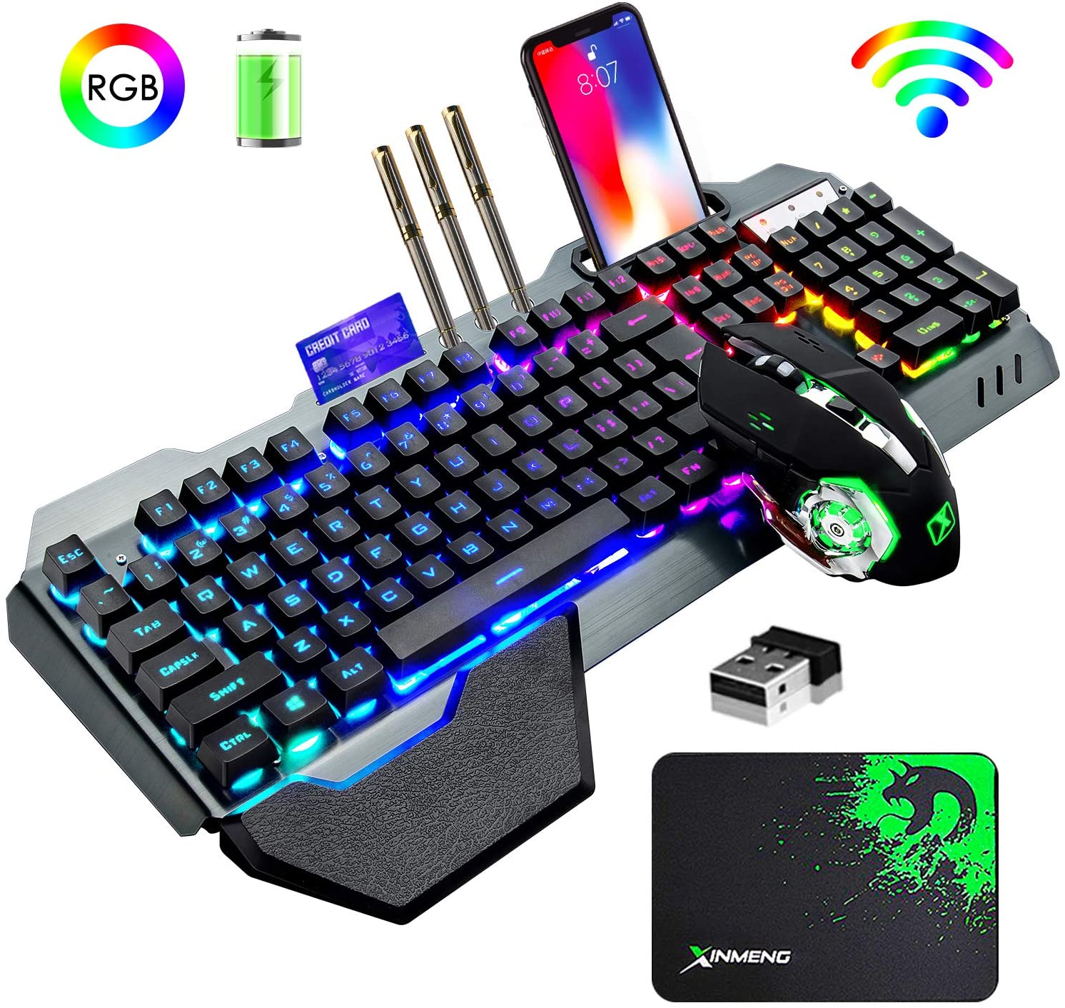 Gaming Keyboard And Mouse For Xbox - Combo de teclado y ratón inalámbricos