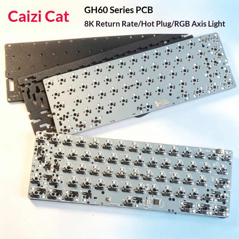 Hot Swap Pcb - PCB de teclado GH60 personalizado, cableado,