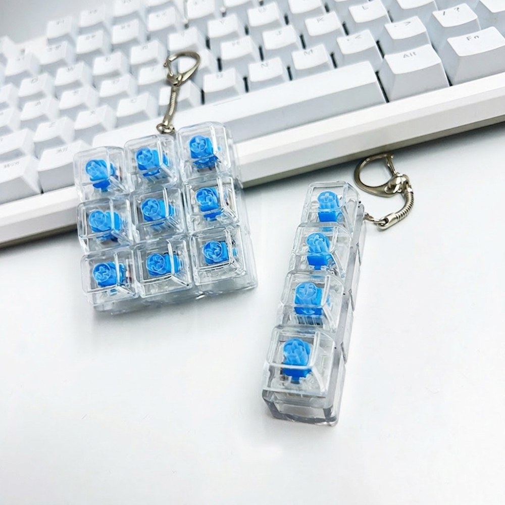 Gaming Keyboard Tester - Mini llavero con interruptor mecánico, juguete