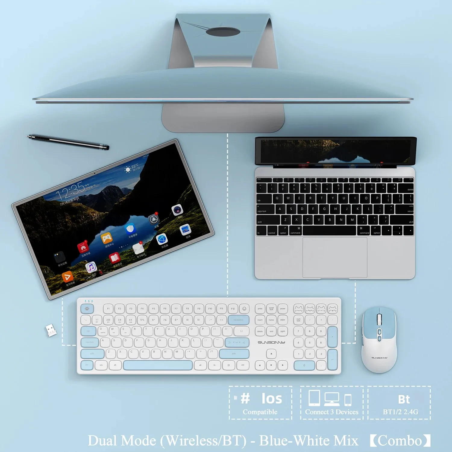 Lindo conjunto de teclado y ra - Gaming Keyboard And Mouse Combo Wireless reseña y precio