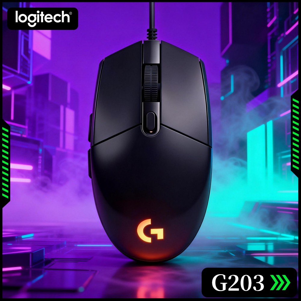 Ratón para juegos con cable Lo - Logitech Mouse G203 reseña y precio