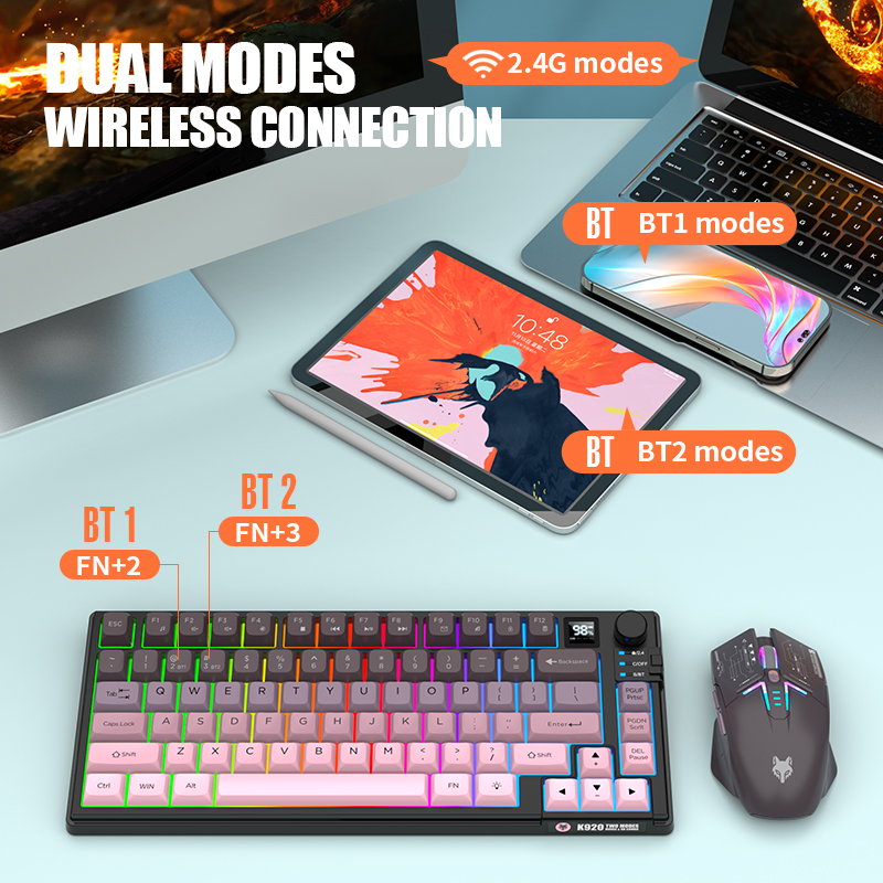 2.4G: teclado y ratón inalámbr - Gaming Keyboard Extension reseña y precio