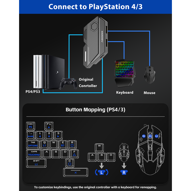 Convertidor de Juegos de Conso - Gaming Keyboard And Mouse For Xbox reseña y precio