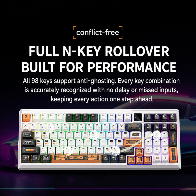 Teclado Mecánico Inalámbrico d - Gaming Keyboard No Noise reseña y precio