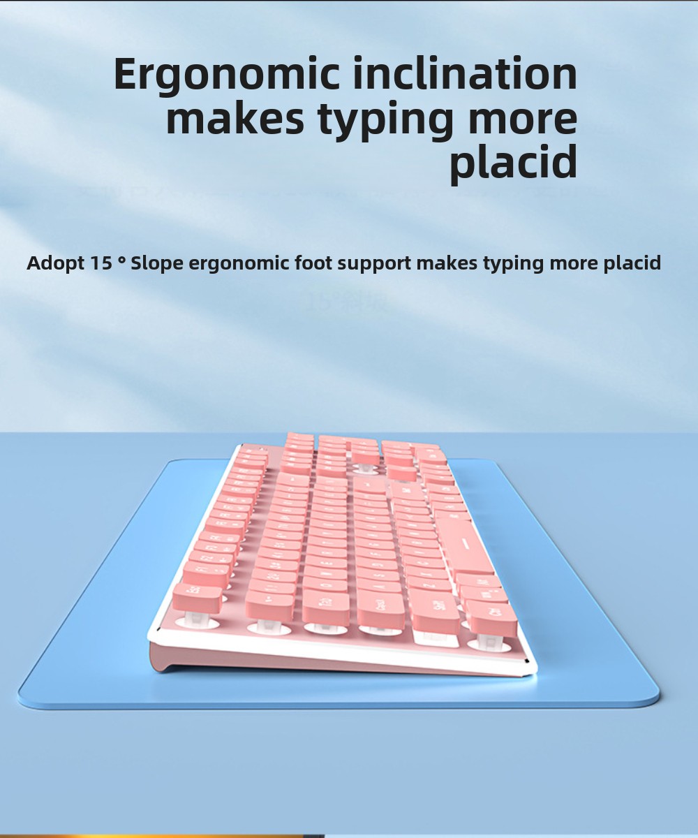Teclado inalámbrico para jugad - Gaming Keyboard No Noise reseña y precio