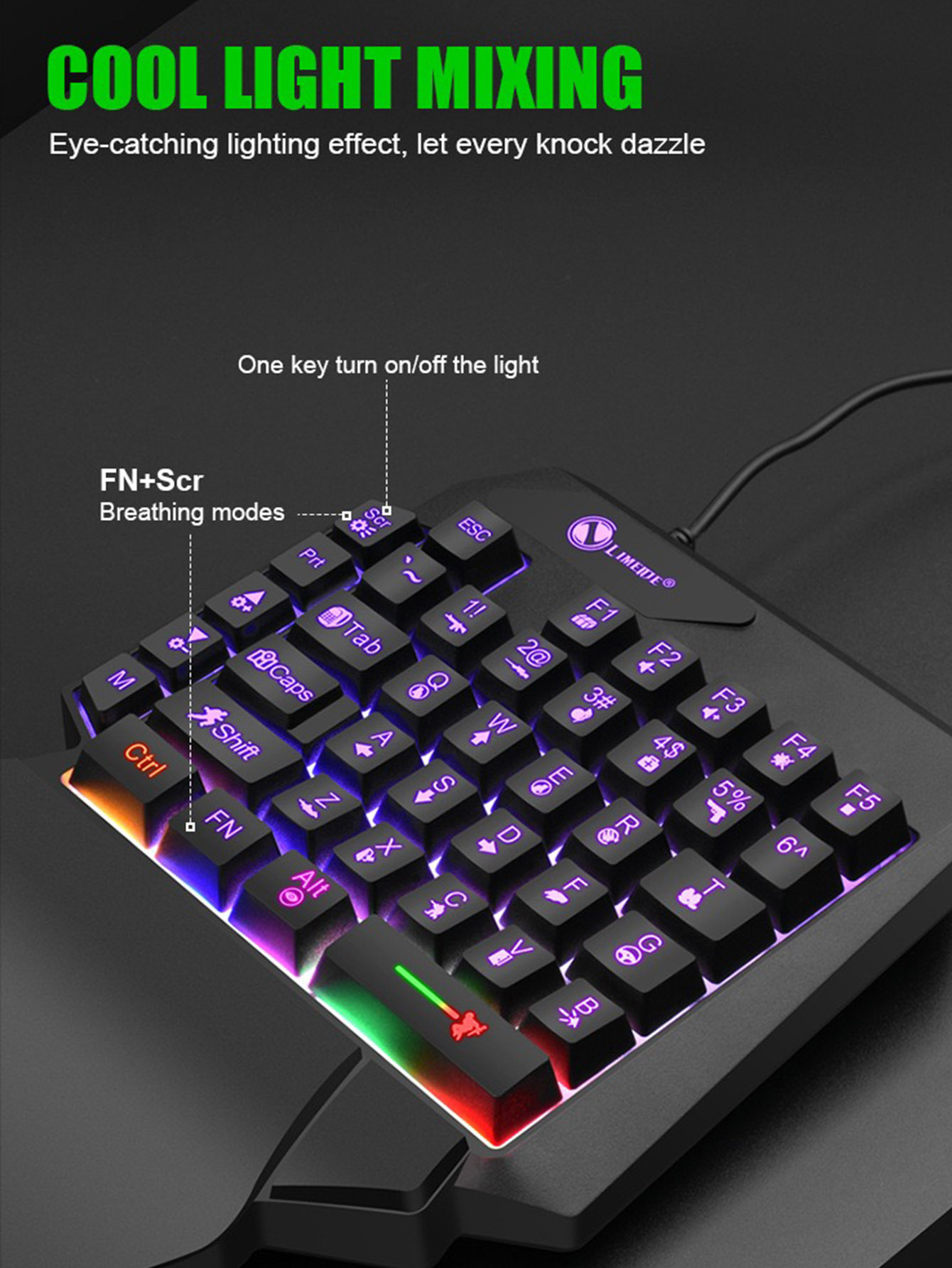 Teclado Mecánico de Una Mano p - Gaming Keyboard And Mouse For Xbox reseña y precio