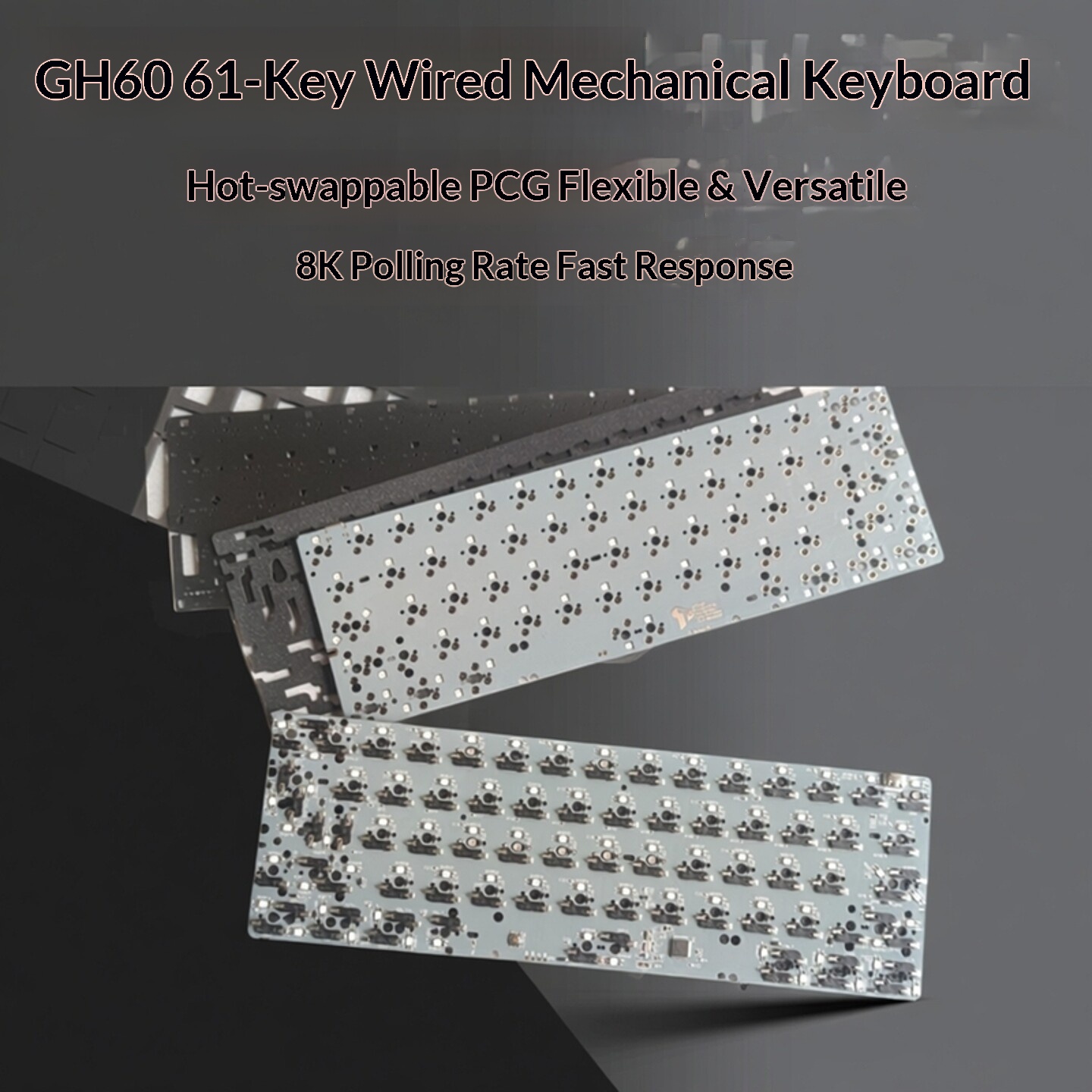 PCB de teclado GH60 personaliz - Hot Swap Pcb reseña y precio