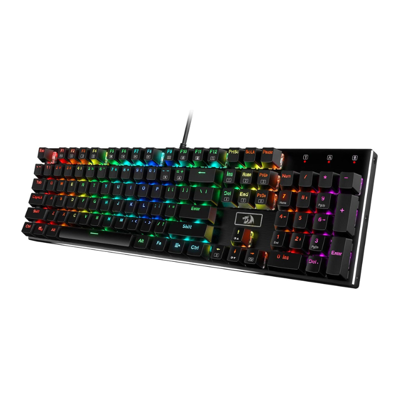 Redragon-Teclado mecánico para - Gaming Keyboard No Noise reseña y precio