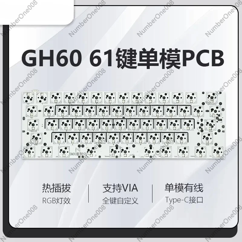 PCB Personalizado GH60 de 61 T - Hot Swap Pcb reseña y precio