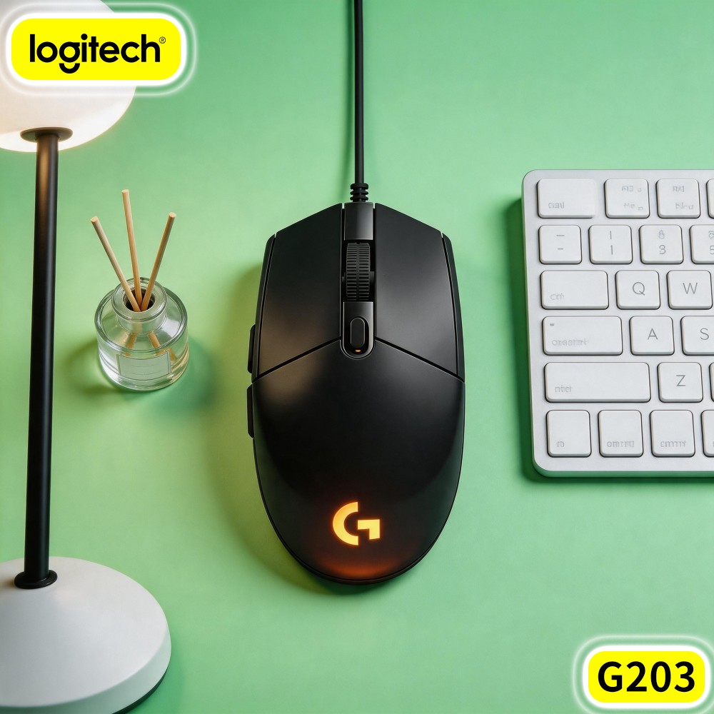 Ratón para juegos con cable Lo - Logitech Mouse G203 reseña y precio