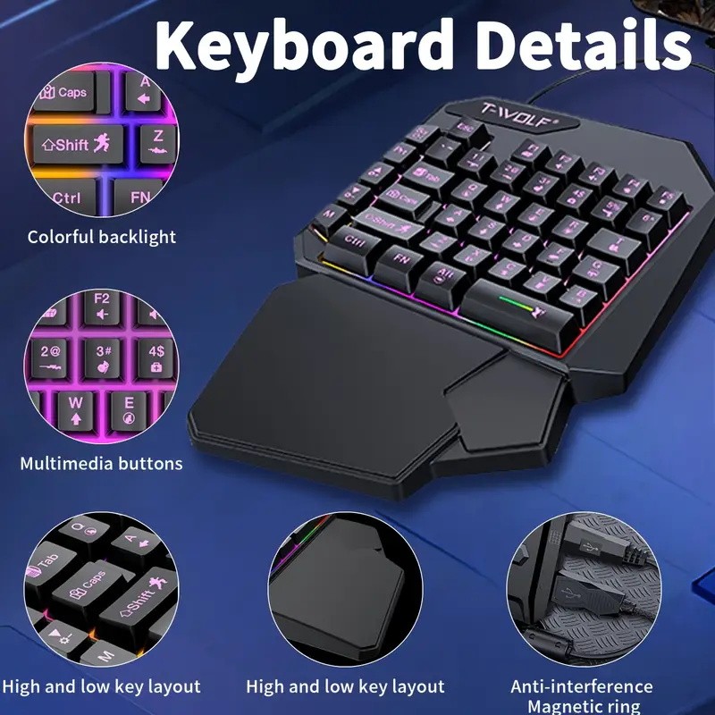 Combo de Teclado y Ratón para  - Gaming Keyboard And Mouse For Xbox reseña y precio