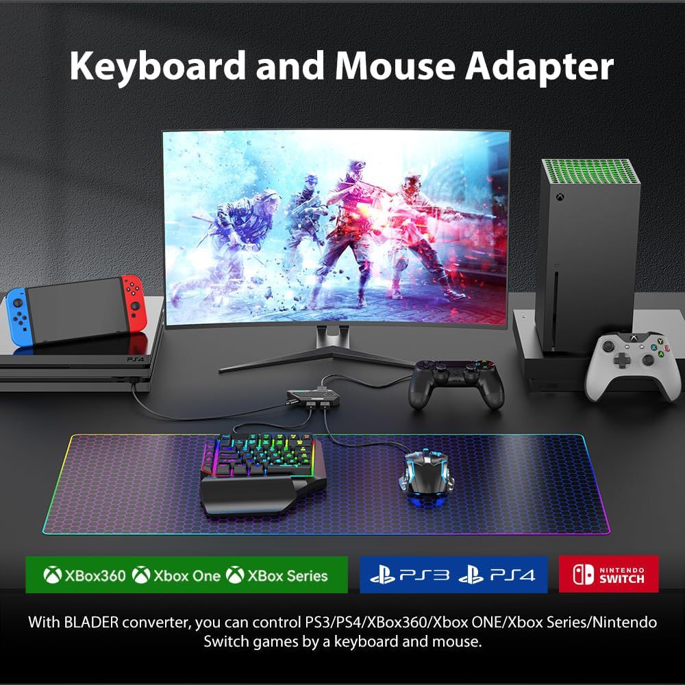 Convertidor de juegos móviles  - Gaming Keyboard And Mouse For Xbox reseña y precio