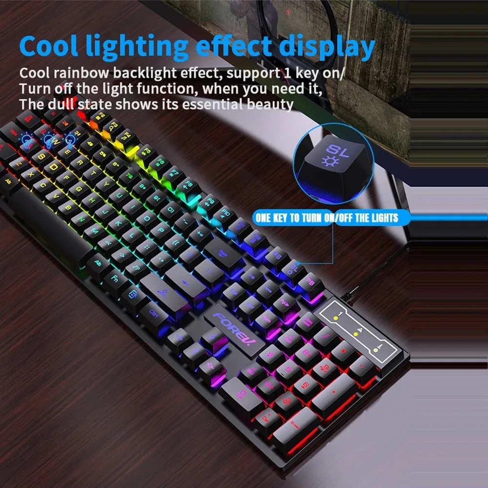 Teclado mecánico retroiluminad - Gaming Keyboard And Mouse For Xbox reseña y precio