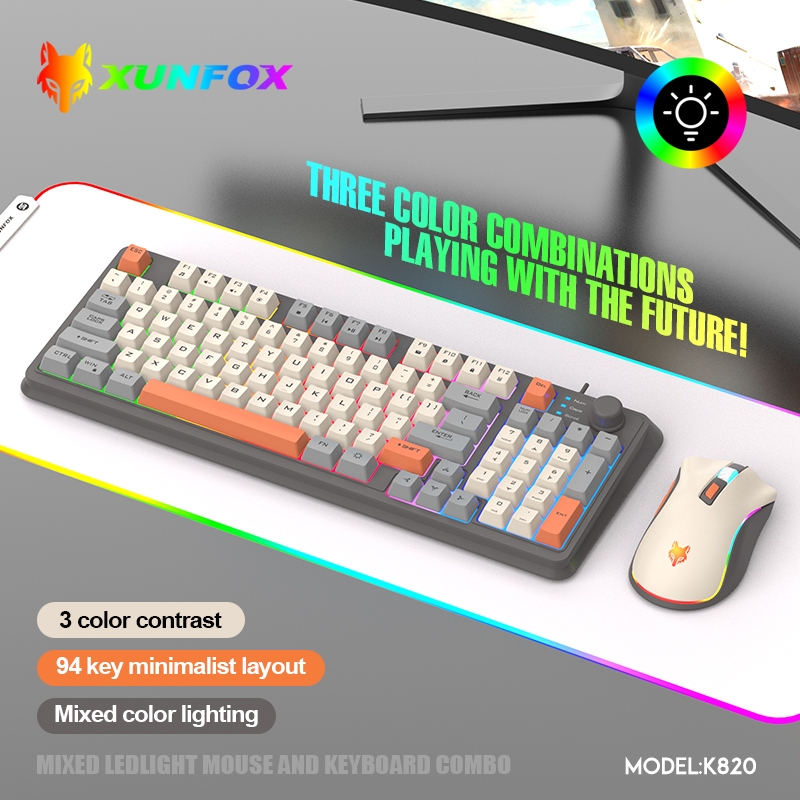 K820 USB juego con cable tecla - Gaming Keyboard And Mouse For Xbox reseña y precio