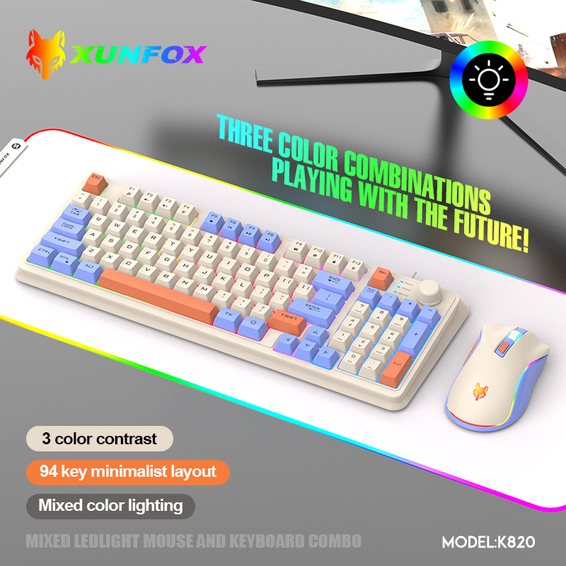 K820 USB juego con cable tecla - Gaming Keyboard And Mouse For Xbox reseña y precio