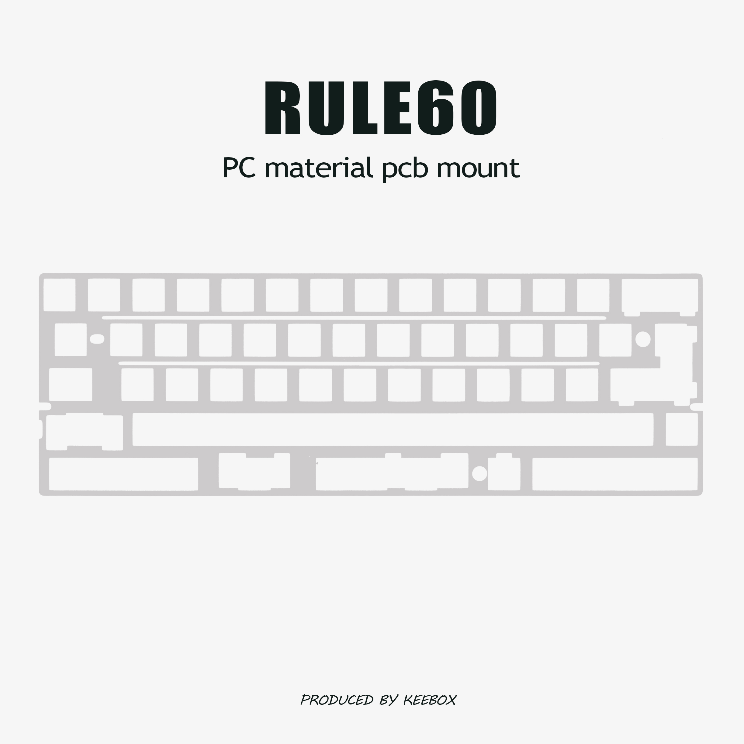 Keebox Rule60 V3 PC Fr4 Teclad - Hot Swap Pcb reseña y precio