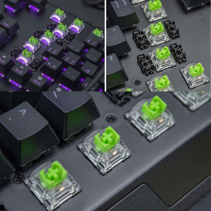 Interruptores RGB verdes 2 pie - Gaming Keyboard No Rgb reseña y precio