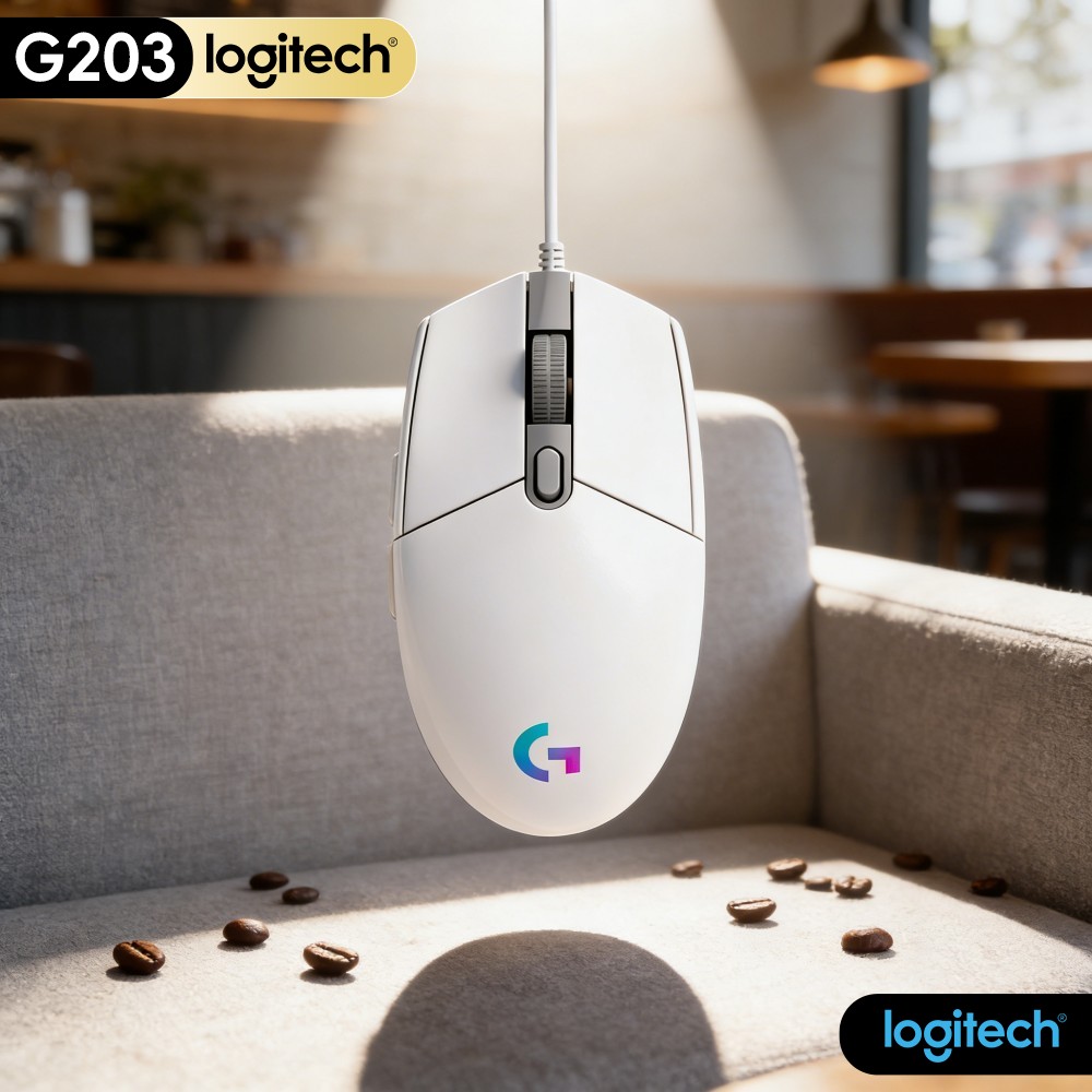 Ratón para juegos con cable Lo - Logitech Mouse G203 reseña y precio